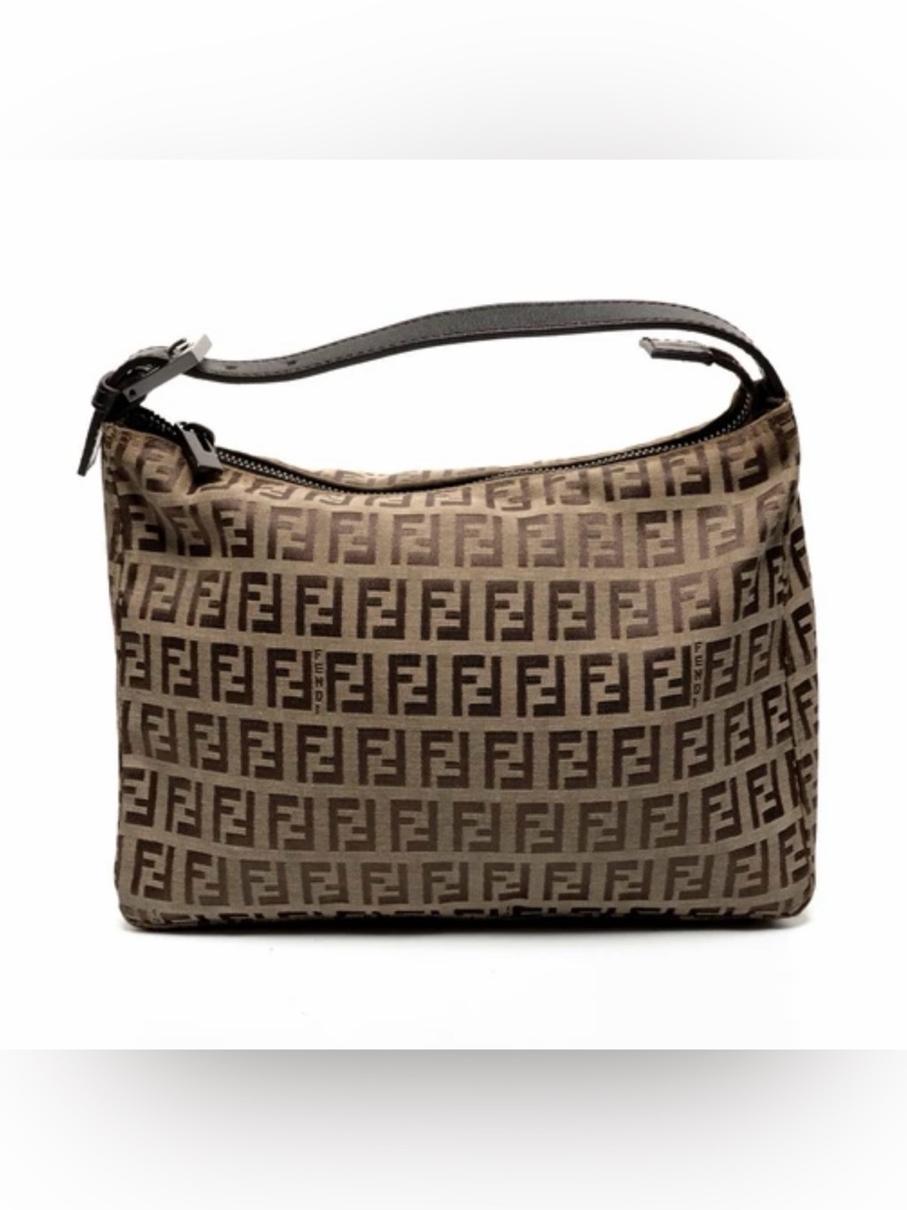FENDI Zucchino Pochette / Vintage / Canvas Mini Handbag